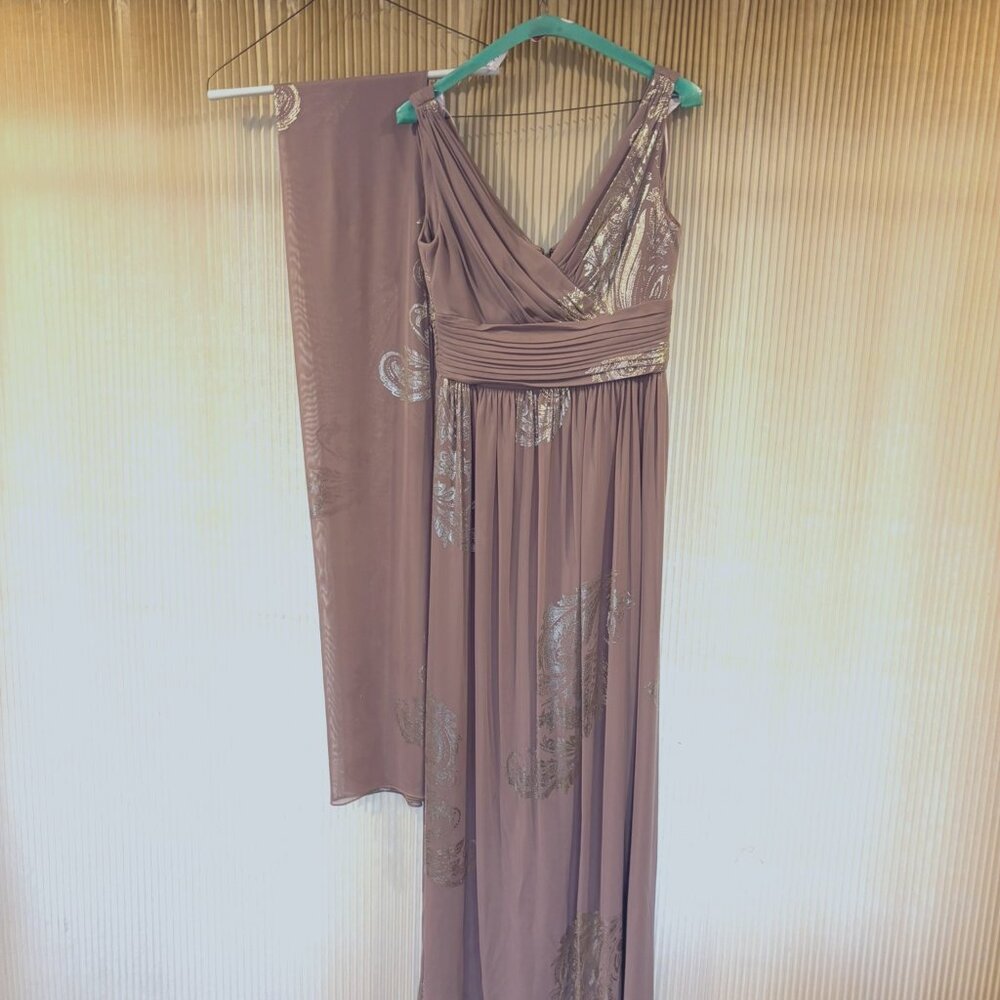 Patra Size 8, long formal gown with Shawl